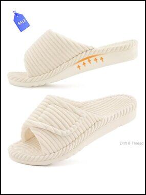 Orthopedic Slippers for Women Arch Support Open Toe House Shoes